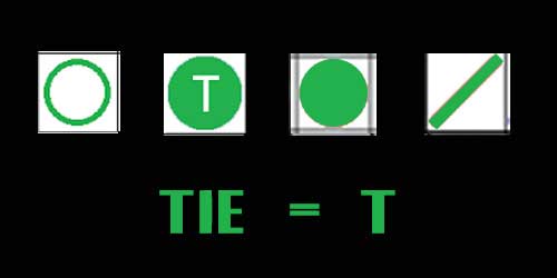 tie green symbol